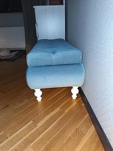 Pufiklər: Mavi rəngli, yumşaq məxməri parçadan hazırlanmış saxlama qutulu — 3