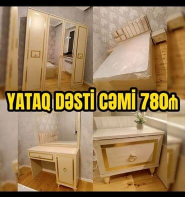 İkinəfərlik çarpayı, Termo, Dolab, 2 tumba, Azərbaycan, Yeni