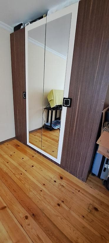İşlənmiş, 4 qapılı, Güzgülü, Bej, Taxta, Açılan, Düz dolab — 1