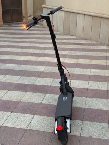 samakatlar elektiriksiz mingecevir ucuz: Elektrik skuter – “PRO” seriyası - Rəng: qara - Geniş, teksturalı — 4