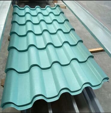 Mərmər effektli PVC panellər: Metalltək dam örtüyü (metaltozlu/profilli kirəmit forması) - — 2