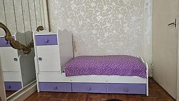 Uşaq çarpayısı və komod-modullu yataq sistemi. Matrasi ve yun doseyi