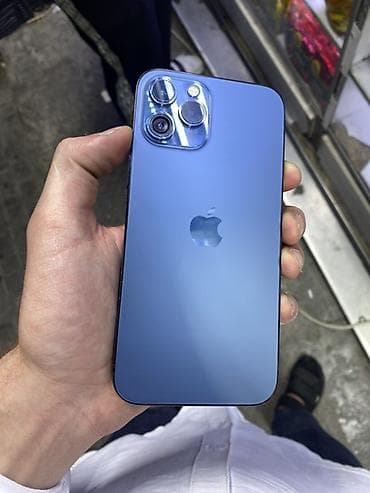 Техника и электроника: IPhone 12 Pro Max, 128 ГБ, Голубой, Face ID — 3