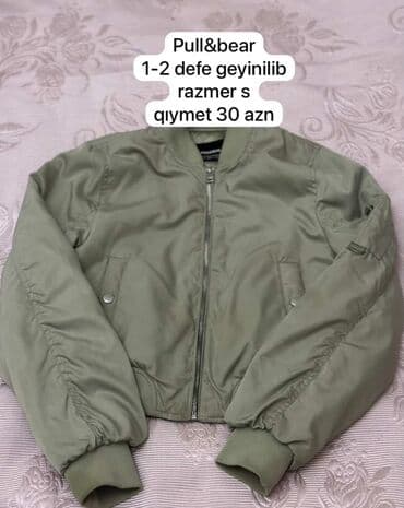 ağ kurtka: PULL&BEAR, S — 1