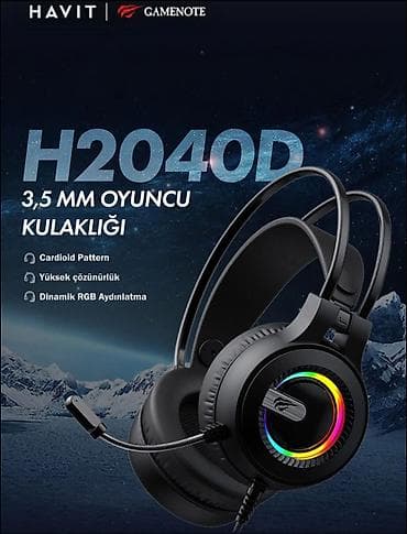 Havit Gamenote H2040D – 3,5 mm oyun qulaqcığı Tam yenidir ama qutusu