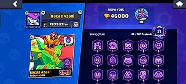 CD, DVD disklər və kassetlər: Brawl Stars hesabı – yüksək inkişaflı və zəngin kolleksiya - Kupa — 3