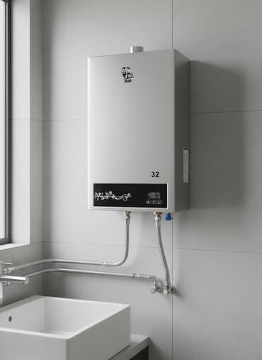 sensor pitiminutka: BEAR markalı qazlı su qızdırıcısı (divar tipli) - Korpus: paslanmayan — 1