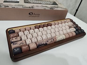 3g 4g modem: Akko MU01 Mountain Seclusion Mechanical Wooden Keyboard 💠Brend: Akko — 3