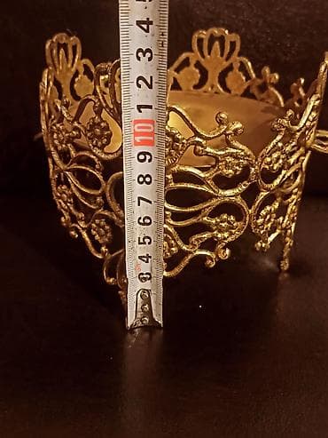 konfet qabı: Qızılı rəngdə dekorativ metal kasalı qab latun tökmə - Material — 7