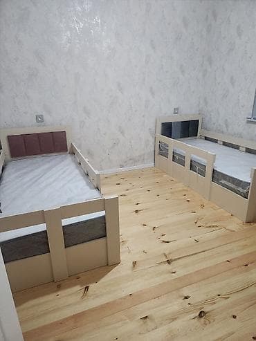 yevlax mebel: Oğlan və qız üçün, Çarpayı, Bazasız, Matras ilə, Siyirməsiz — 4