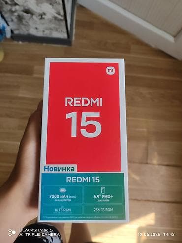 Xiaomi Redmi 15 (256 GB) satılır. Telefon əla vəziyyətdədir. Heç vaxt — 5