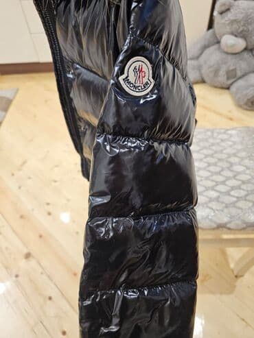 uşaq slansları: Moncler uşaq şişmə qış gödəkçəsi - Rəng: qara, parlaq faktura - — 3