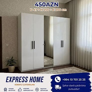 Yeni, 5 qapı, Güzgülü, Açılan, Düz dolab lalafo.az -da Yeni, 5 qapı, Güzgülü, Açılan, Düz dolab