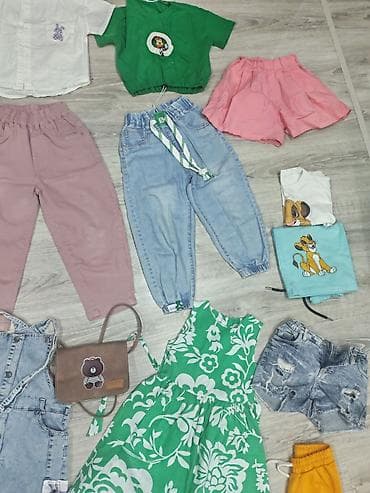 usaq paltarı: Uşaq geyimləri dəsti – qız üçün qarışıq modellər Dəstəkdə olan — 3