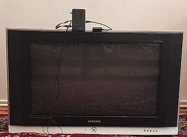куплю на запчасти телевизор: Samsung HDTV televizor + peyk anteni dəsti+ pult — 1