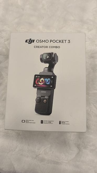 DJI Osmo Pocket 3 – Creator Combo Kompakt 3-oxlu stabilizasiyalı