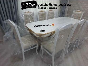 складные стулья: Dördbucaq masa, Qonaq otağı üçün, Zəmanətli — 3