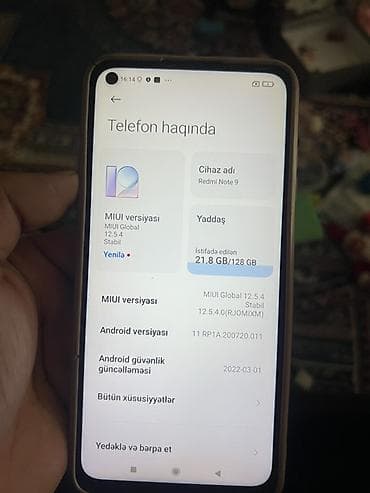 iphone 8 128 gb: Redmi Note 9, 128 GB, rəng - Yaşıl, Barmaq izi — 4