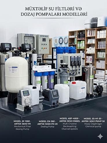 Müxtəlif su filtrləri və dozaj pompaları modelləri - Model SF-1000 –
