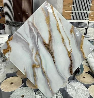 kece: Pvc Mermer Panel Mərmər effekti verən PVC divar panelləri. 1.Arxası — 5