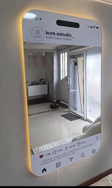 Güzgülər: Güzgü Divar üçün, Dekorativ, Arxa işıqlı — 2