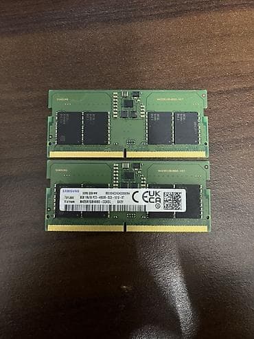 notebook ram qiymetleri: Operativ yaddaş (RAM) Samsung, 8 GB, > 4000 Mhz, DDR5, Noutbuk üçün, Yeni — 1