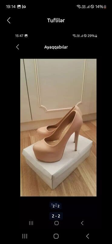 yuxarı çanaq qadın ətəkləri: Tuflilər, Ölçü: 36, Yeni — 1