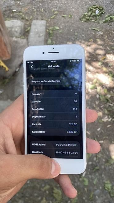 iphone 56: IPhone SE 2020, 128 GB, Ağ, Barmaq izi — 8