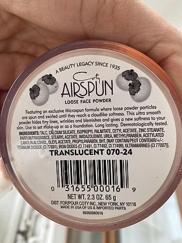 Мужская обувь: Coty Airspun Loose Face Powder – Translucent 070-24 Məhsul təsviri: - — 2
