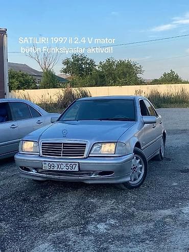 opel vectra b: Mercedes-Benz C-Class sedan (W202), gümüşü rəng. 2.4V mator qiymetde — 5