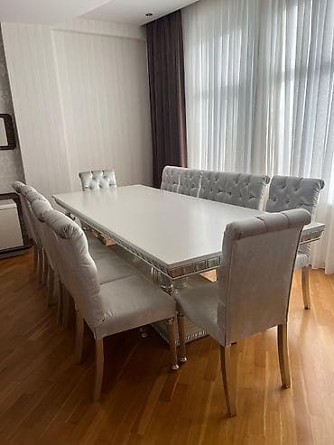 sam agaci satilir: Qonaq otağı üçün, İşlənmiş, Kvadrat masa — 1