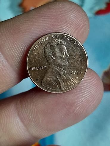 2 dollar 1976: ABŞ 1 sentlik sikkə – Lincoln Penny - İstehsal ili: 2014 - Zərbxana — 1