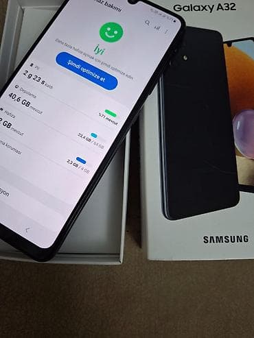 samsung a32 ekran: Samsung Galaxy A32, 64 GB, rəng - Qara, Barmaq izi — 4