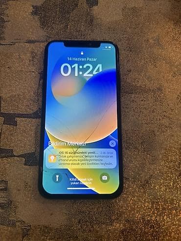 iphone usb: IPhone X, 64 GB, Space Gray, Qırıq — 2