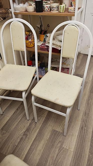 Mətbəx üçün, İşlənmiş, Qatlanmayan, rəng - Ağ Stul