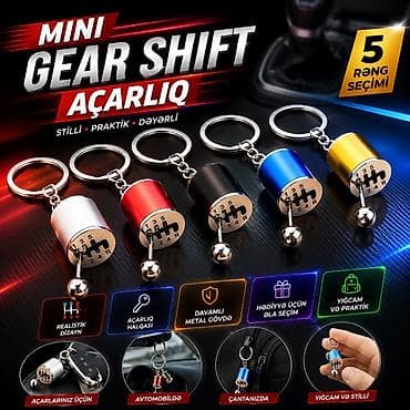 Mini Gear Shift açarlıq - Realistik sürət qutusu dizaynı: 1–6 pillə — 2