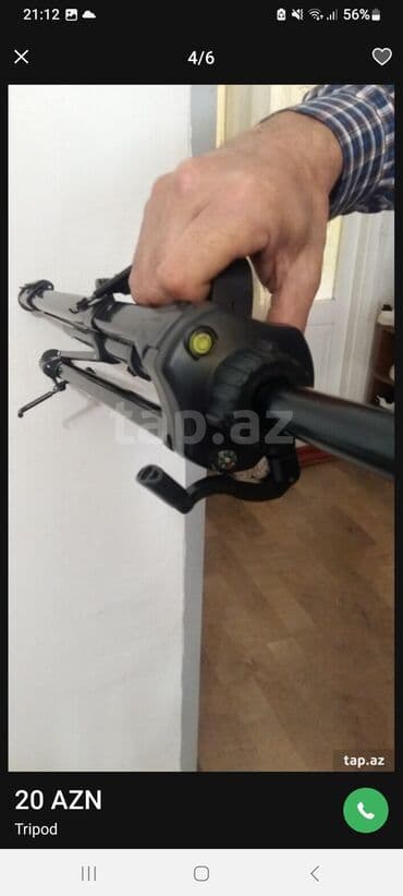 Foto/video çəkilişləri üçün tripod - Material: yüngül və möhkəm metal