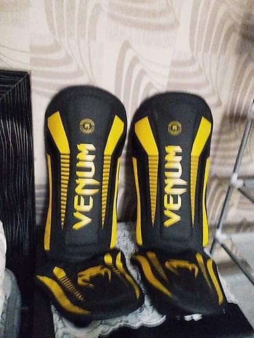 Venum şin qoruyucuları (shin guards) – sarı/qara dizayn - Növ: Döyüş