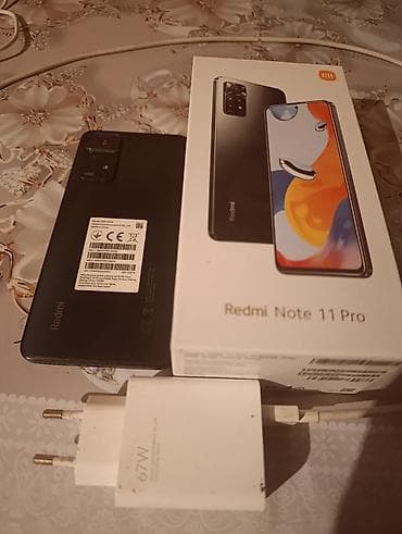 mac pro: Redmi Note 11 Pro, 128 GB, rəng - Qara, İki sim kartlı — 1