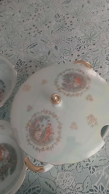 versace servis: Nahar dəsti, rəng - Ağ, Farfor — 5