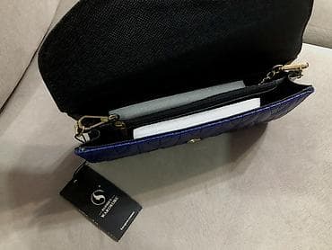 клатч: Zərif göy rəngdə çanta (klatç) 👜 • Rəng: Göy • İki istifadə imkanı — 2