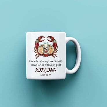 принт на футболку баку: Burclerle fincanlar hazirlanir.istenilen Ad,tebrik,urek sozleri — 5