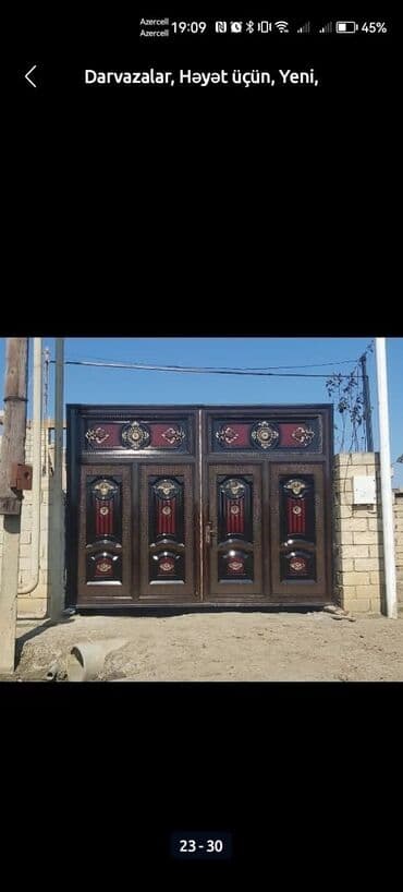 dəmir profil: Dəmir darvazalar, ikilik list,17 profillə yığılan keyfiyyətli nağd və — 23