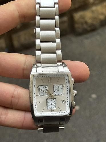 oglan qolbaqlari: Qol saatı, Calvin Klein, rəng - Gümüşü — 1