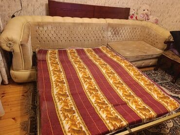 ev guzguler: Di̇van-kravat, İşlənmiş, Açılan, Bazasız, Süni dəri, Çatdırılma yoxdur — 2