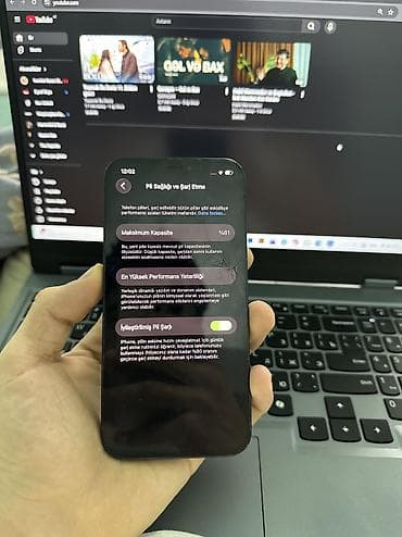 iphone x satilir: IPhone 12, 64 GB, Midnight, Simsiz şarj, Face ID, Sənədlərlə — 6