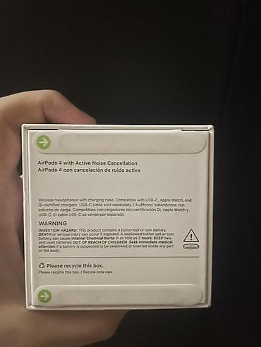 airpods satilir: Apple AirPods 4 (ANC) – simsiz qulaqlıq Xüsusiyyətlər: - Aktiv — 2