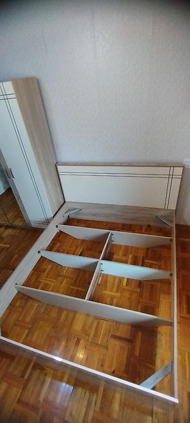 книжный шкаф баку: İki rəngli laminatdan hazırlanmış ikinəfərlik çarpayı karkası - Ölçü — 7