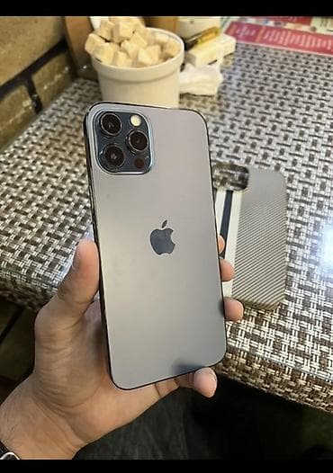 13 pro irşad: IPhone 12 Pro, 128 GB, Pacific Blue, Zəmanət, Kredit, Qırıq — 4
