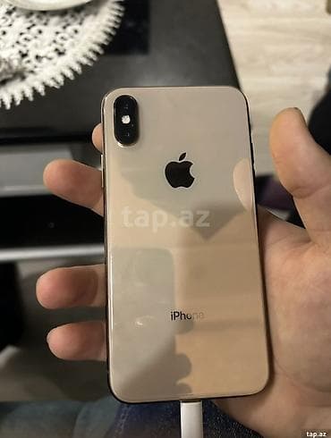 iphone xs gence: IPhone Xs, 64 GB, Qızılı, Face ID — 4